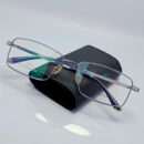 Luxury Titanium Eyeglasses in Nine Optic