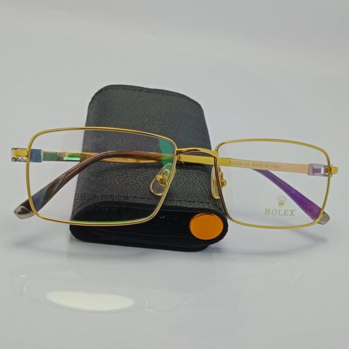 18K Gold Titanium Eyeglasses Frame - Nine Optic