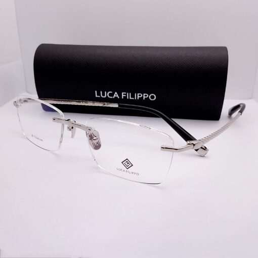 LF8508 Luca Filippo Titanium Rimless Silver