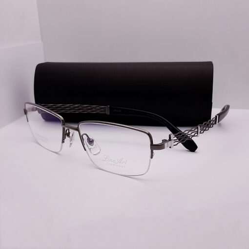 XL2307 Line Art by Charmant Titanium Half Rim