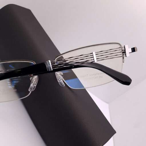 XL2307 Line Art by Charmant Titanium Half Rim