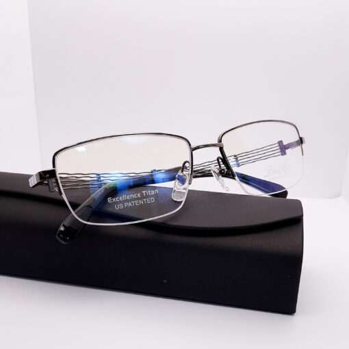 XL2307 Line Art by Charmant Titanium Half Rim