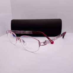 XL1438 Line Art by Charmant Titanium Half Rim