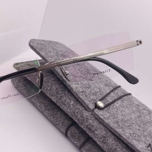 D-5197 Jane Austen Titanium Rimless Dark-Silver