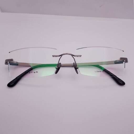 D-5197 Jane Austen Titanium Rimless Dark-Silver