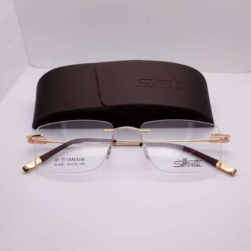 SL5561 Silhouette Titanium Rimless