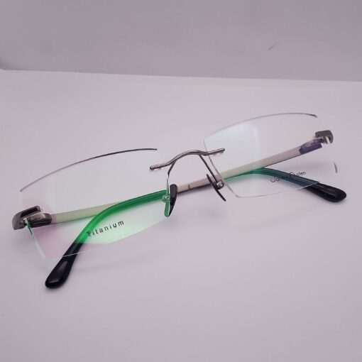 D-5197 Jane Austen Titanium Rimless Dark-Silver