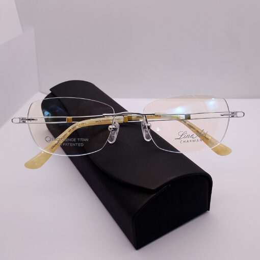 XL2050 Line Art by Charmant Titanium Rimless