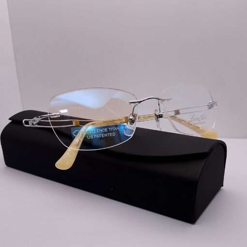 XL2050 Line Art by Charmant Titanium Rimless