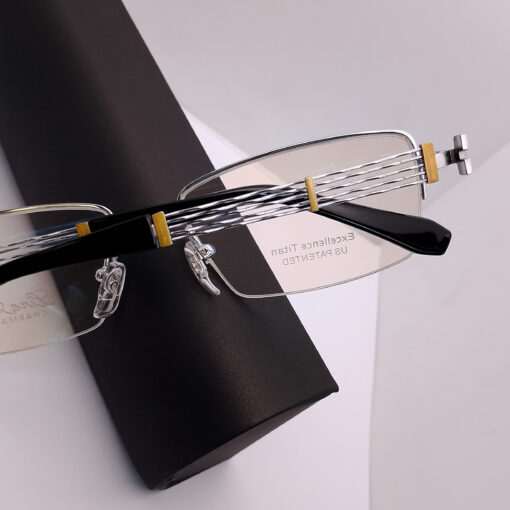 XL2306 Line Art by Charmant Titanium Half Rim