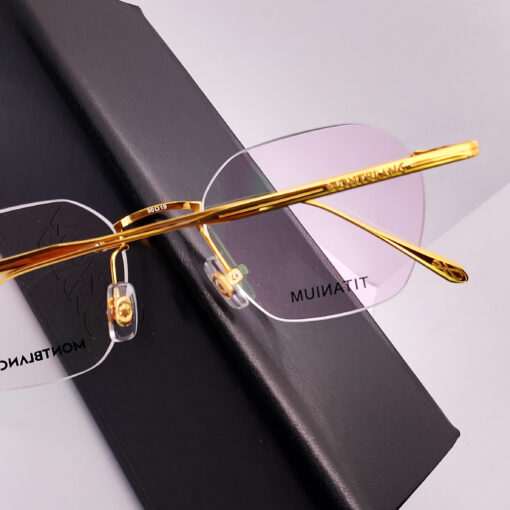 MB0483OA Montblanc Titanium Rimless