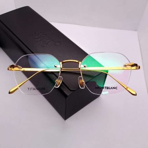 MB0483OA Montblanc Titanium Rimless
