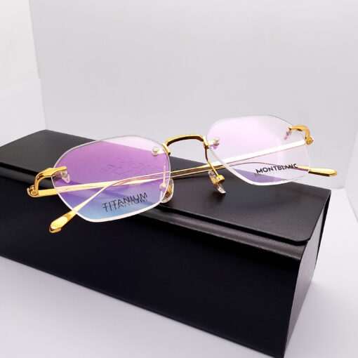 MB0483OA Montblanc Titanium Rimless