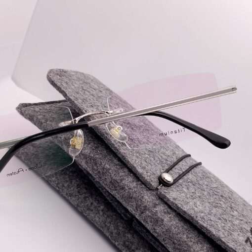 9517 Jane Austen Titanium Rimless Silver