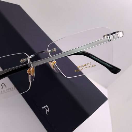 AR11010 Alfio Raldo Titanium Rimless Silver