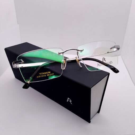 AR11010 Alfio Raldo Titanium Rimless Silver