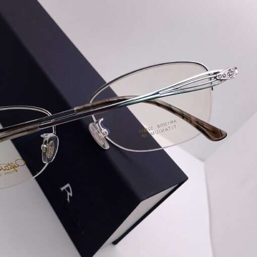 AR13058 Alfio Raldo Titanium Half Rim Silver