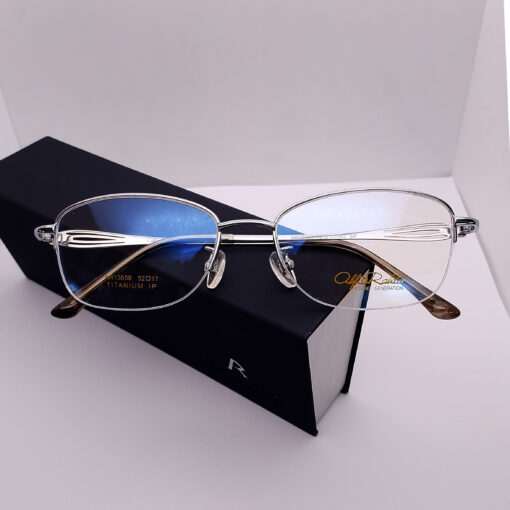 AR13058 Alfio Raldo Titanium Half Rim Silver