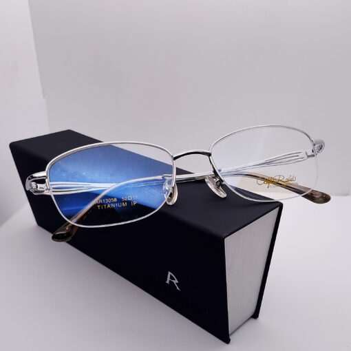 AR13058 Alfio Raldo Titanium Half Rim Silver