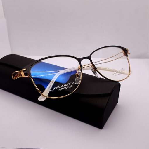 XL2113 Line Art by Charmant Titanium Full Rim Gold
