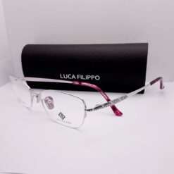 LF8307 Luca Filippo Titanium Half Rim Silver