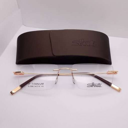SL5566 Silhouette Titanium Rimless Gold