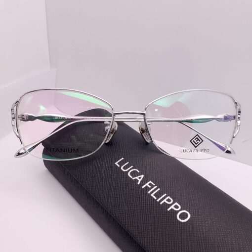 LF8303 Luca Filippo Titanium Half Rim Silver
