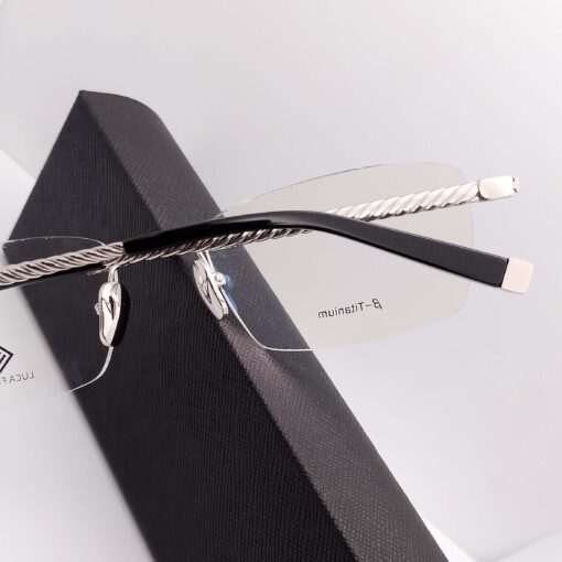 LF8508 Luca Filippo Titanium Rimless Silver