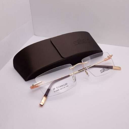 SL5566 Silhouette Titanium Rimless Gold
