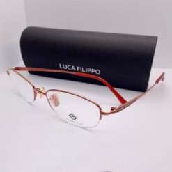 LF8310 Luca Filippo Titanium Half Rim Glossy Brown