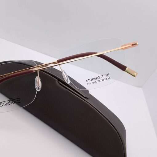SL5562 Silhouette Titanium Rimless