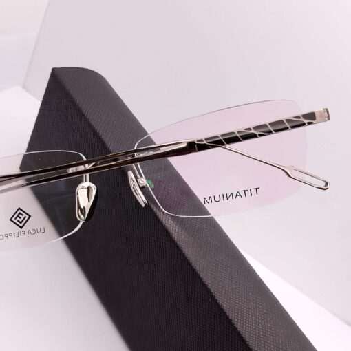 LF8312 Luca Filippo Titanium Rimless Dark-Silver