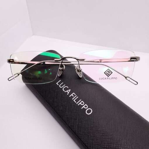 LF8312 Luca Filippo Titanium Rimless Dark-Silver