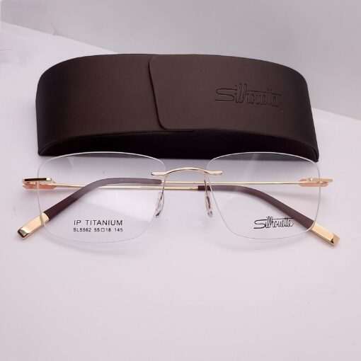 SL5562 Silhouette Titanium Rimless