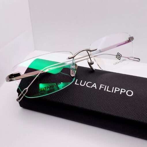 LF8312 Luca Filippo Titanium Rimless Dark-Silver