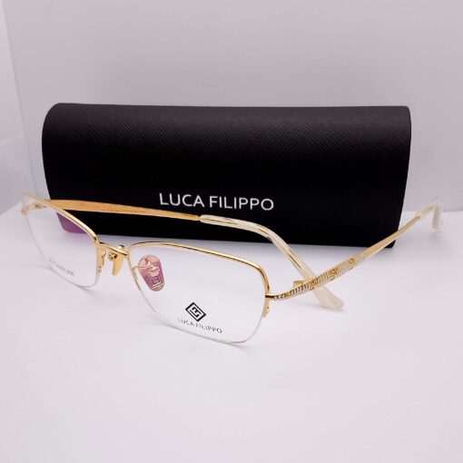 LF8307 Luca Filippo Titanium Half Rim