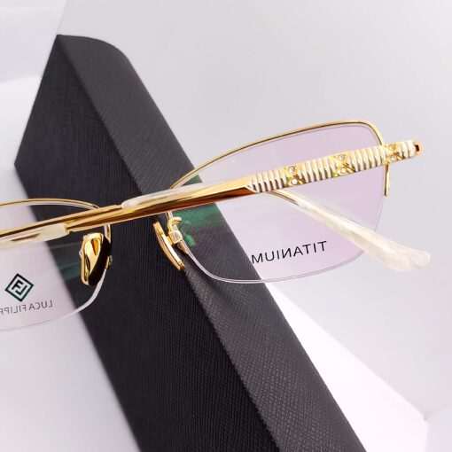LF8307 Luca Filippo Titanium Half Rim