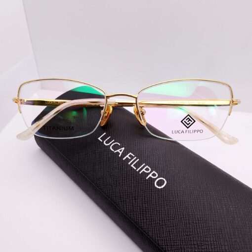 LF8307 Luca Filippo Titanium Half Rim