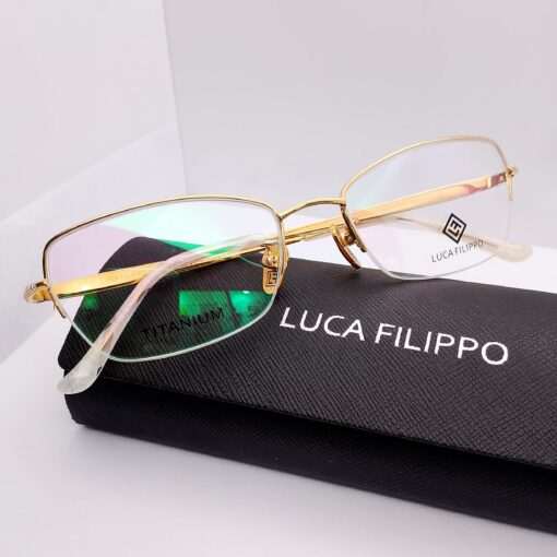 LF8307 Luca Filippo Titanium Half Rim