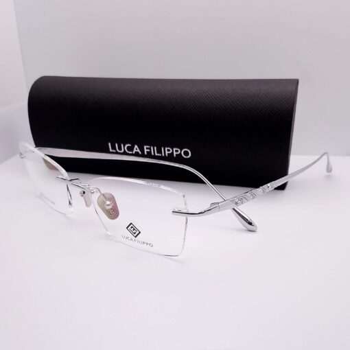 LF8301 Luca Filippo Titanium Rimless Silver
