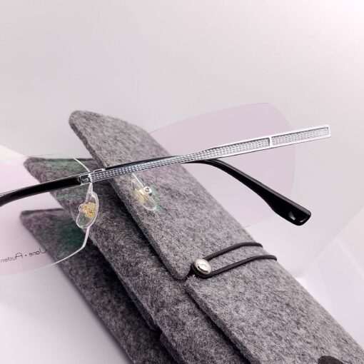 LH7626 Jane Austen Titanium Rimless Silver
