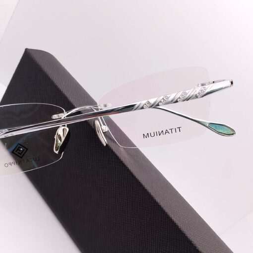 LF8301 Luca Filippo Titanium Rimless Silver