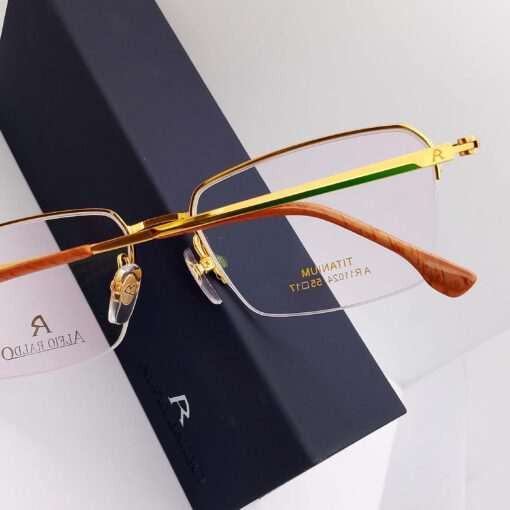 AR11024 Alfio Raldo Titanium Half Rim Golden