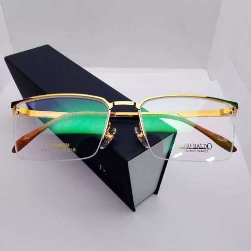 AR11018 Alfio Raldo Titanium Half Rim Golden