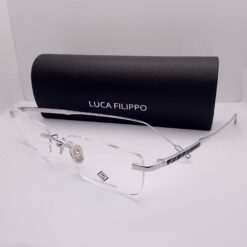 LF8312 Luca Filippo Titanium Rimless Silver