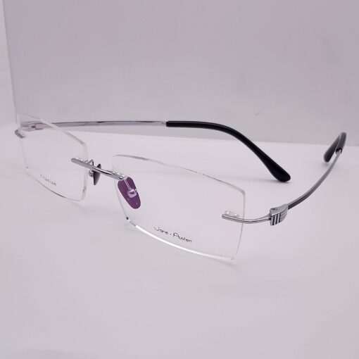 D-5198 Jane Austen Titanium Rimless Silver