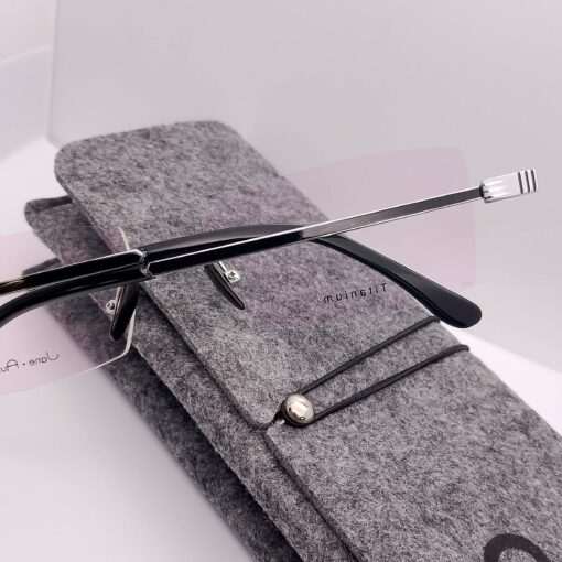 D-5198 Jane Austen Titanium Rimless Silver