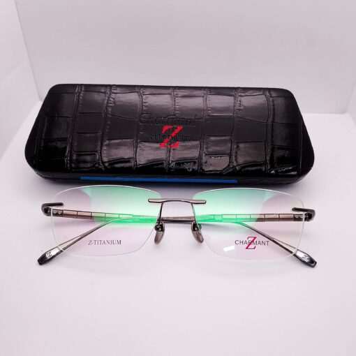 ZT27038 Charmant Z Titanium Rimless Dark-Silver