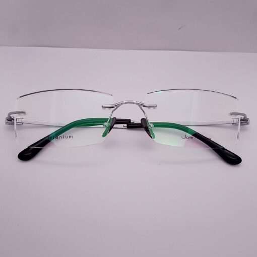 D-5198 Jane Austen Titanium Rimless Silver