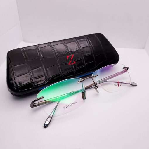 ZT27038 Charmant Z Titanium Rimless Dark-Silver